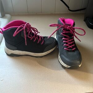 Children’s Gray and Pink Hiking Boots